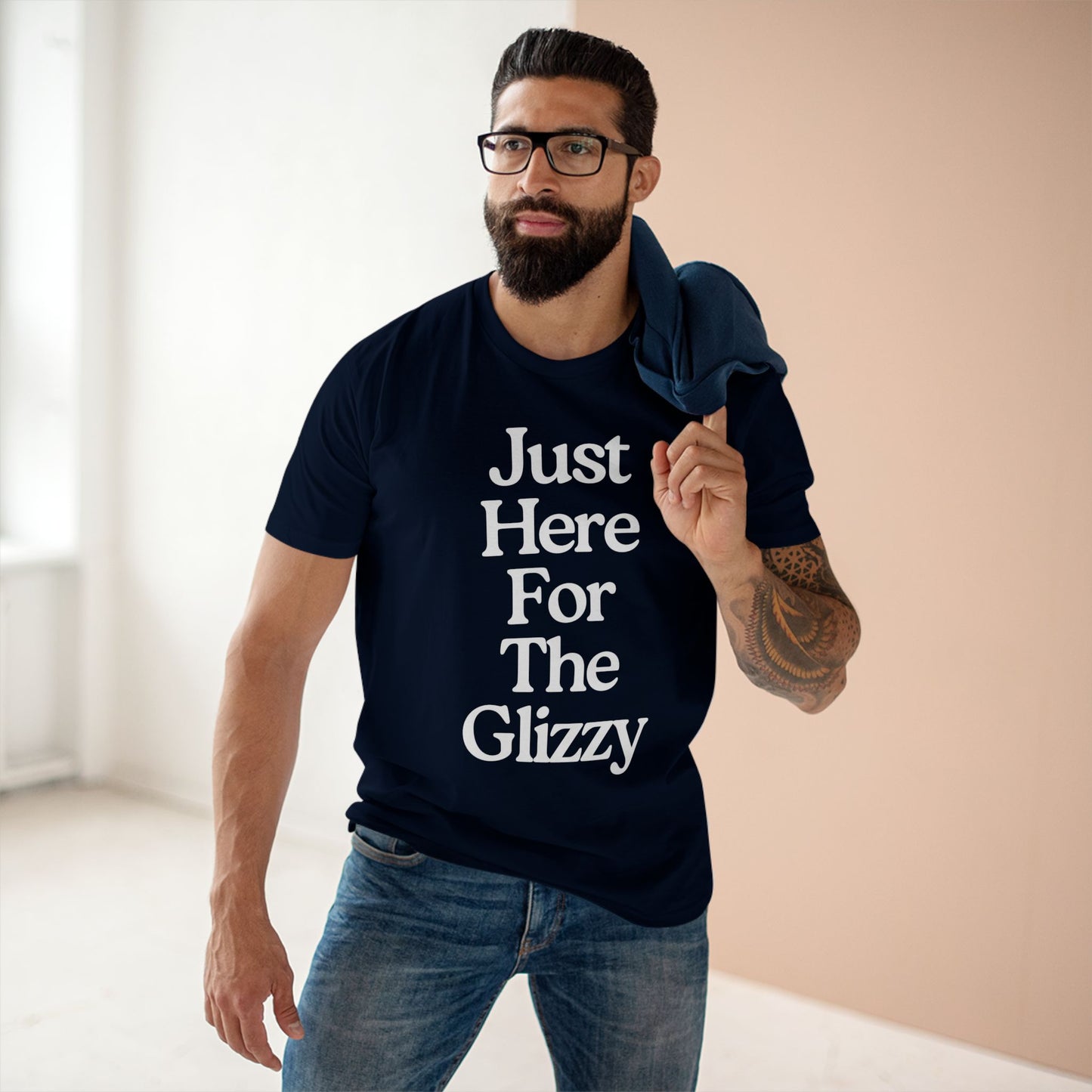 Just Here For The Glizzy T-Shirt - Funny Foodie Tee, Casual Wear, Gift for Foodies, BBQ Shirt, Summer Celebration Apparel