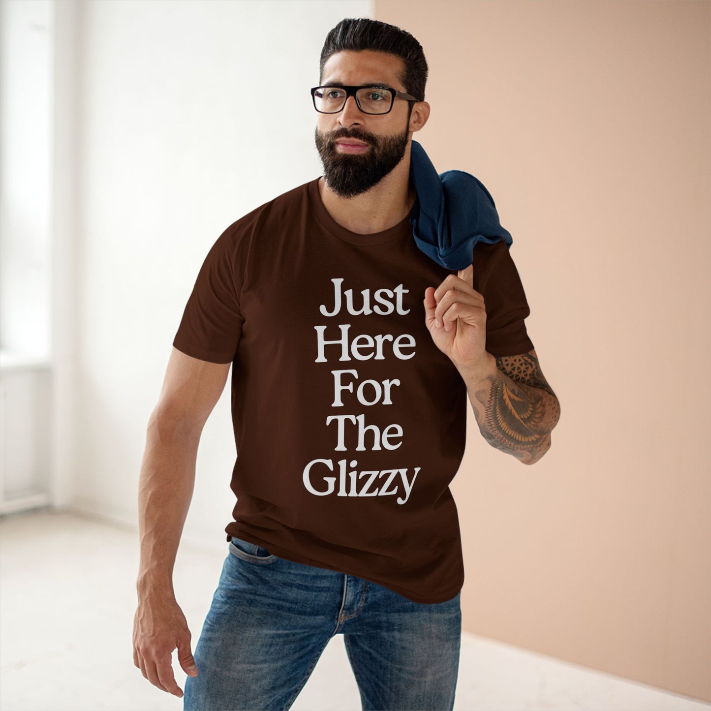 Just Here For The Glizzy T-Shirt - Funny Foodie Tee, Casual Wear, Gift for Foodies, BBQ Shirt, Summer Celebration Apparel
