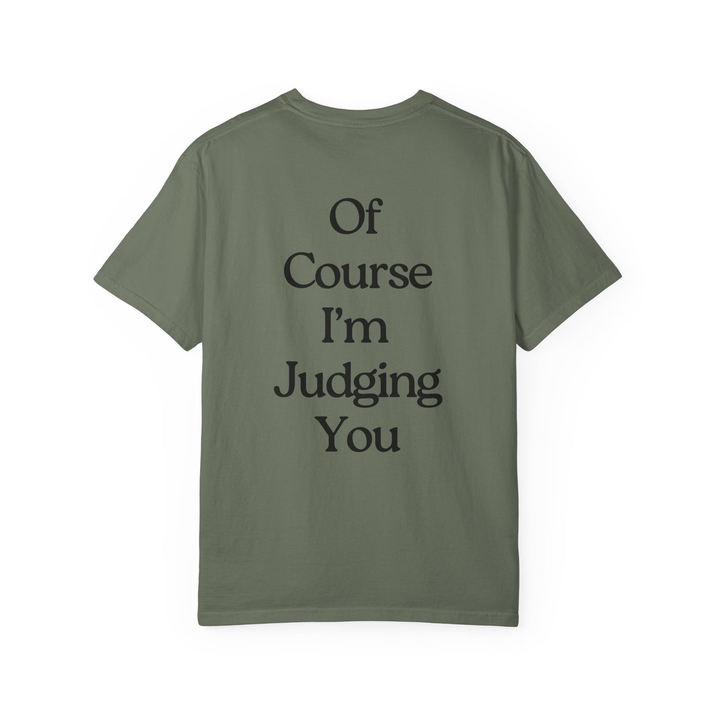 Funny Psychologist T-Shirt Cognitive Science Major Therapist Data Analyst UX Designer - 'Got my PhD in Over-Thinking, Of Course I'm Judging You'